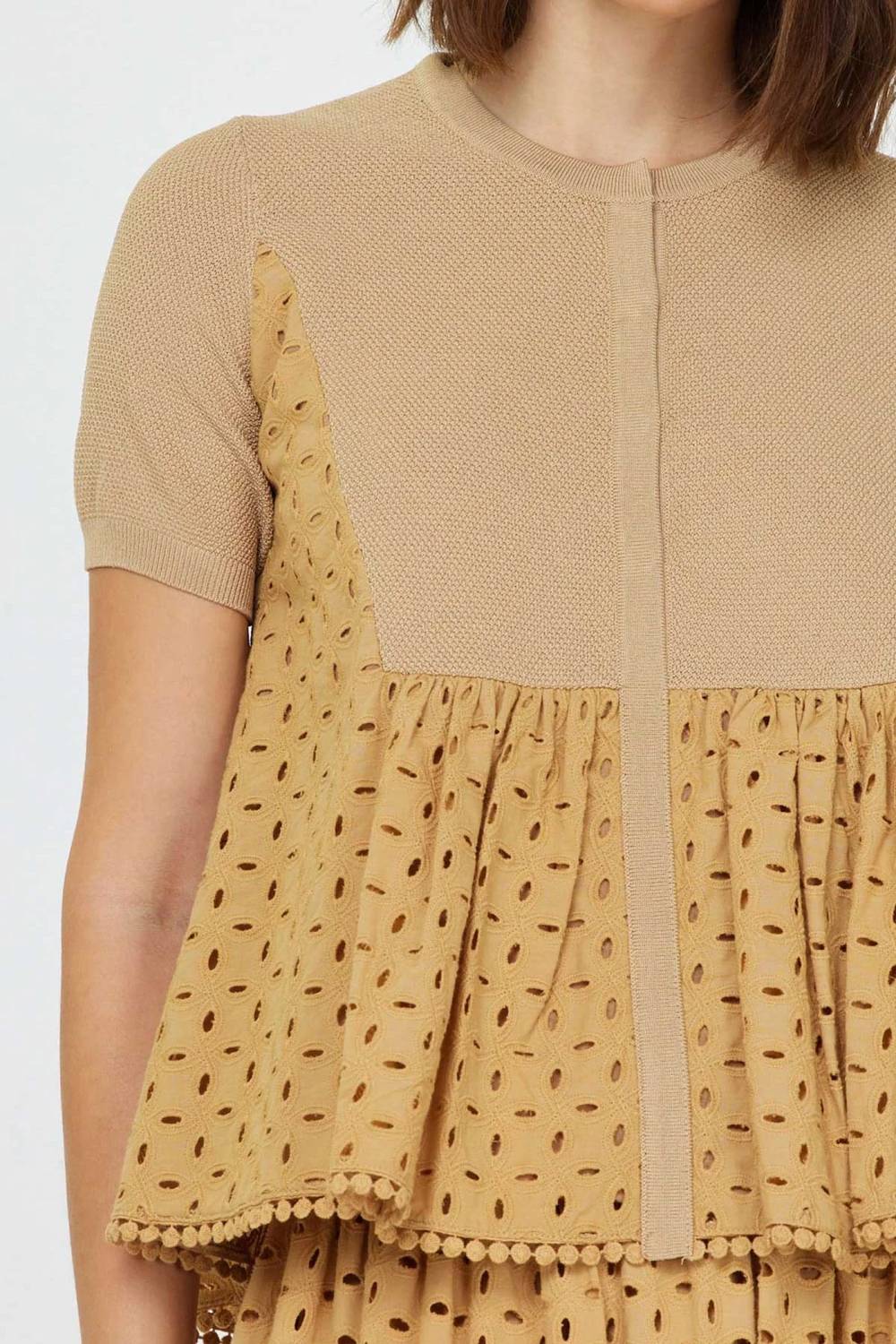 Current Air - Women's Woven Eyelet Blouse