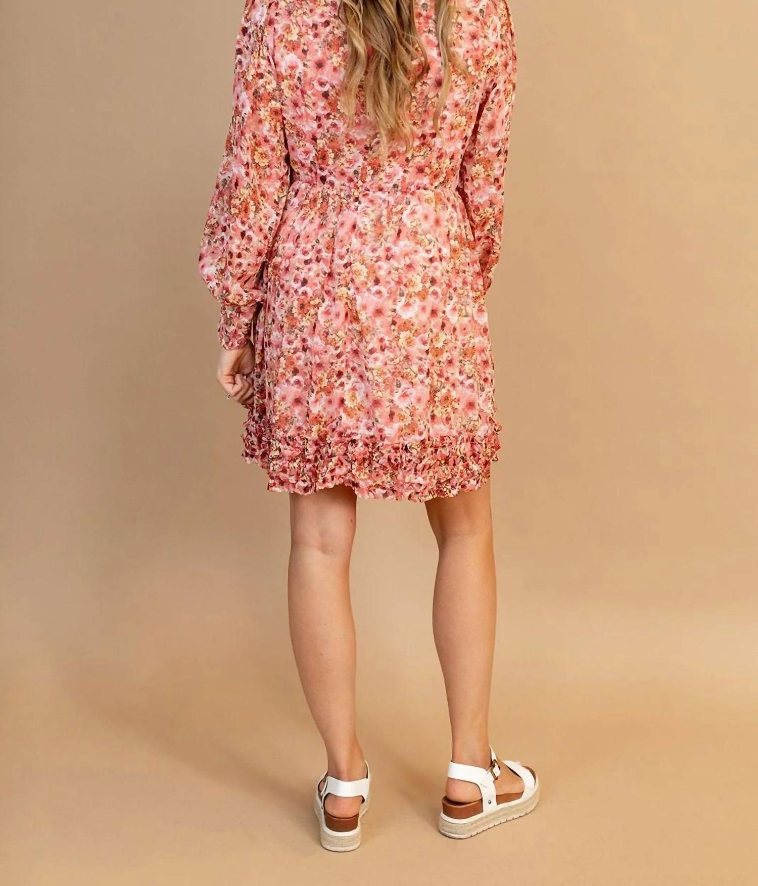 Listicle - Alisa Floral Print Dress