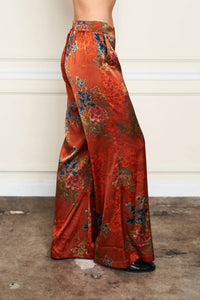 Paparazzi - Satin Print Palazzo Pant