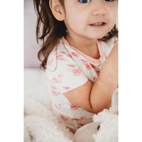 Kickee - Kids' Bamboo Print Short Sleeve Pajama Set