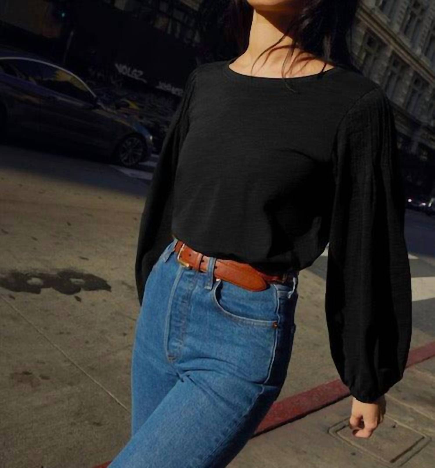 Nation Ltd - Long Puff Sleeve Top