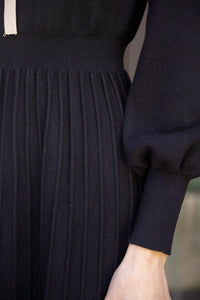 Voy - Dream It Up Princess Sleeve Midi Knit Dress