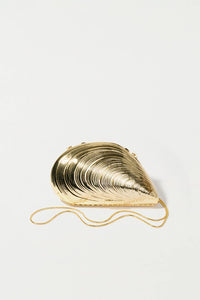 Simkhai - Women's Bridget Metal Oyster Shell Clutch