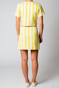 Miguelina - Antonia Striped Busatti Skirt