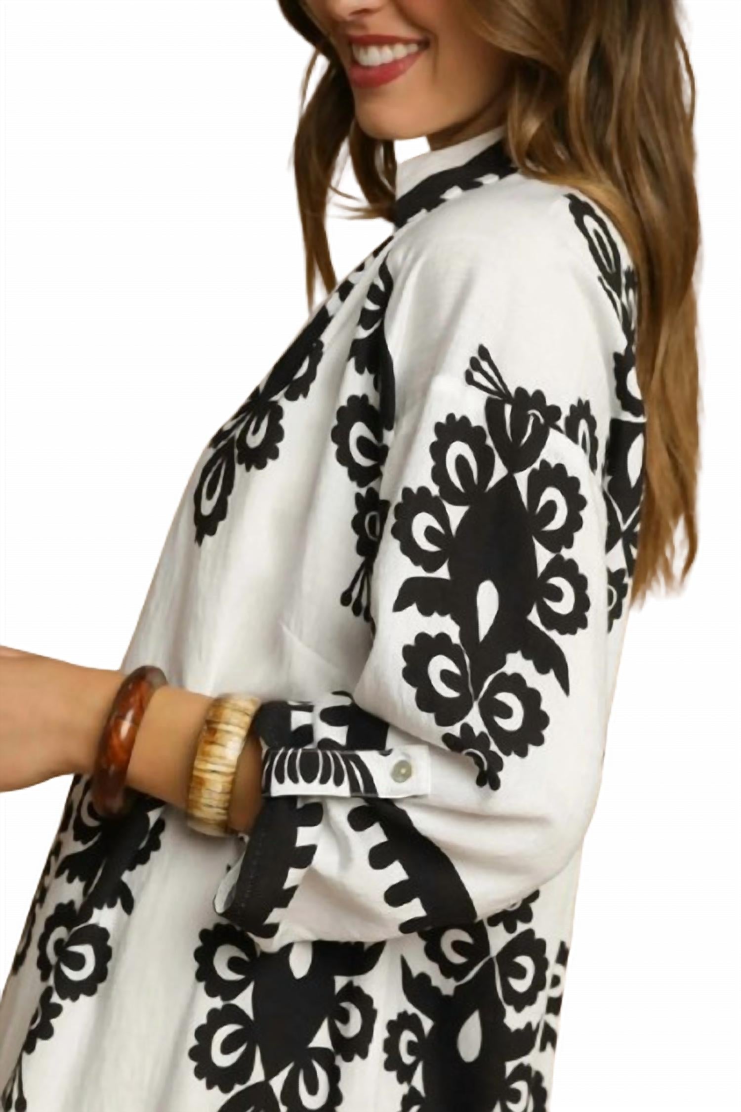 Umgee - Abstract Print Midi Dress
