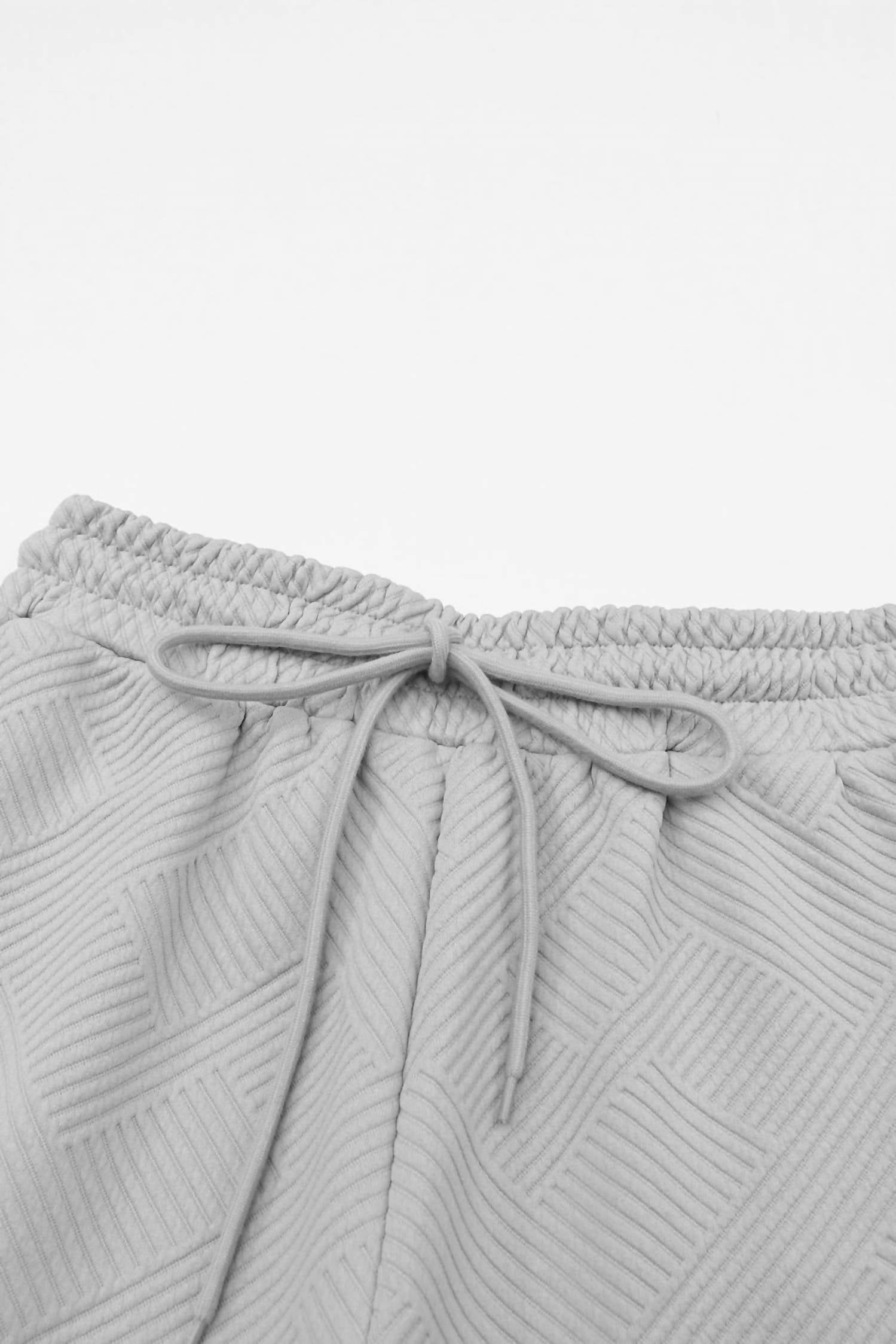 Aapparella Textured T-shirt And Pant Set in gray - women's sleepwear - view 9