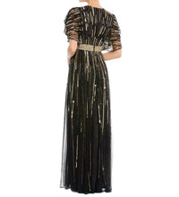 Mac Duggal - Flare Sleeve Embellished Dress