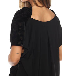 Joseph Ribkoff - Women's Foiled Animal Print Velvet Jumpsuit