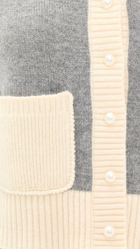 Re/Done - Pearl Contrast Cardigan