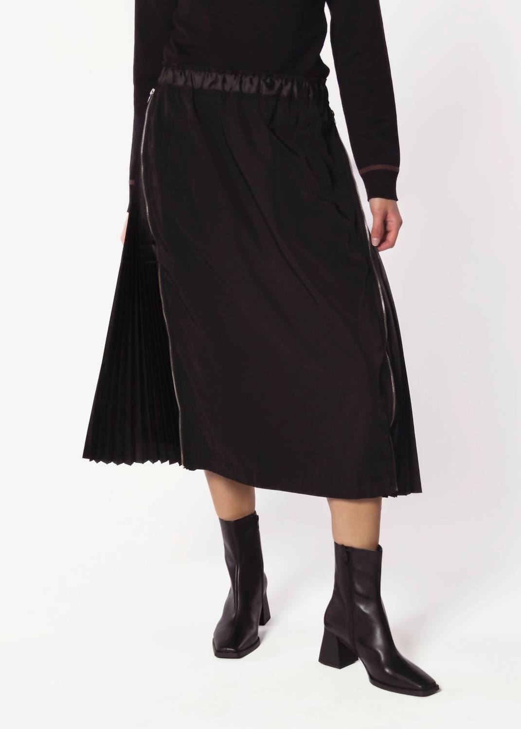 Joh - Jelani Skirt With Pleated Zipper Sides