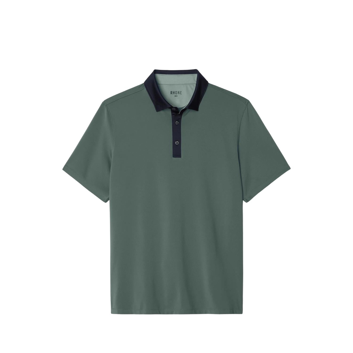 RHONE Golf Sport Polo in tidal green - men's shirt - view 4