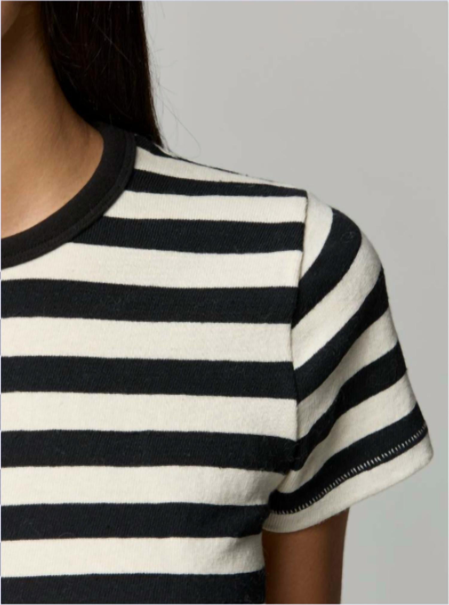 Asher - Rylee Stripe Short Sleeve Baby Tee