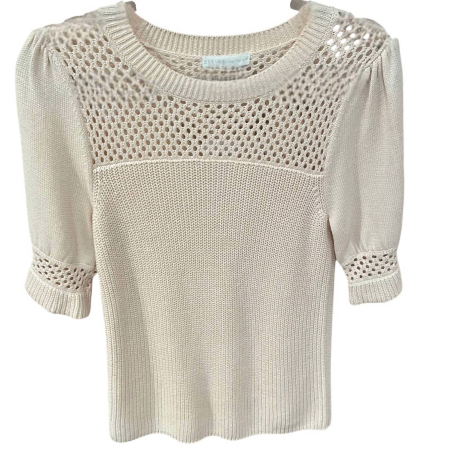 Dh New York - Women's Puff Sleeve Sweater Tee