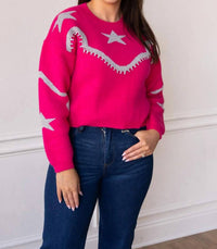 Southern Grace - Rhinestone Wrangler Sweater