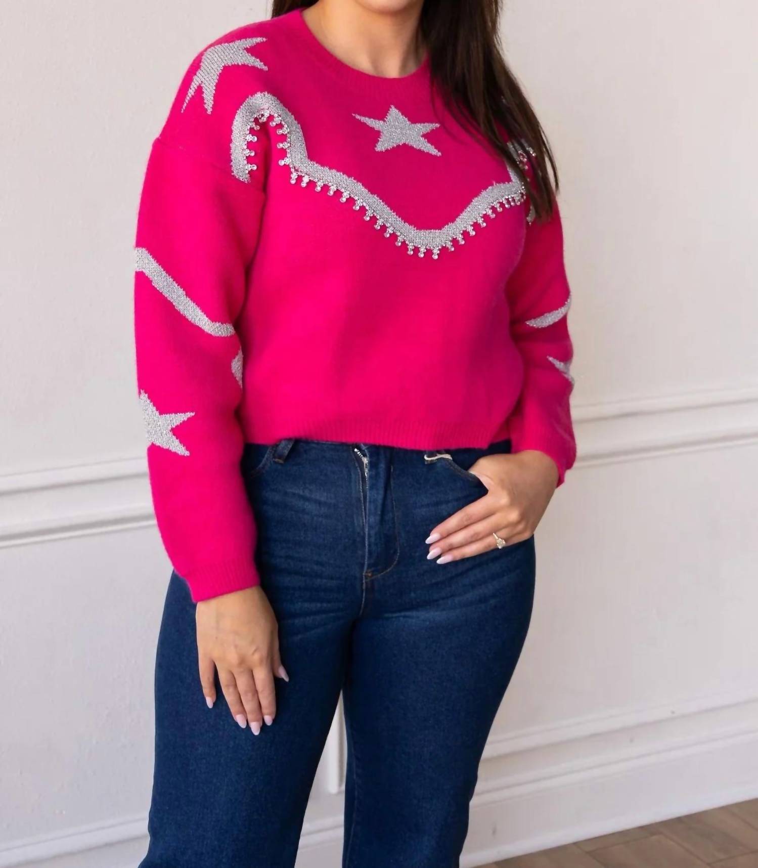 Southern Grace - Rhinestone Wrangler Sweater