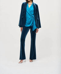 Joseph Ribkoff - Velvet Flared Pull On Trouser