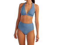 Shoshanna - Sea Rib Shimmer High Waist Bikini Bottom