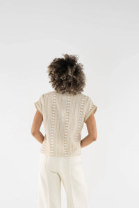 Emily Mccarthy - Riviera Short Dolman Sleeves Top