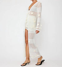Line And Dot - Omar Crochet Robe