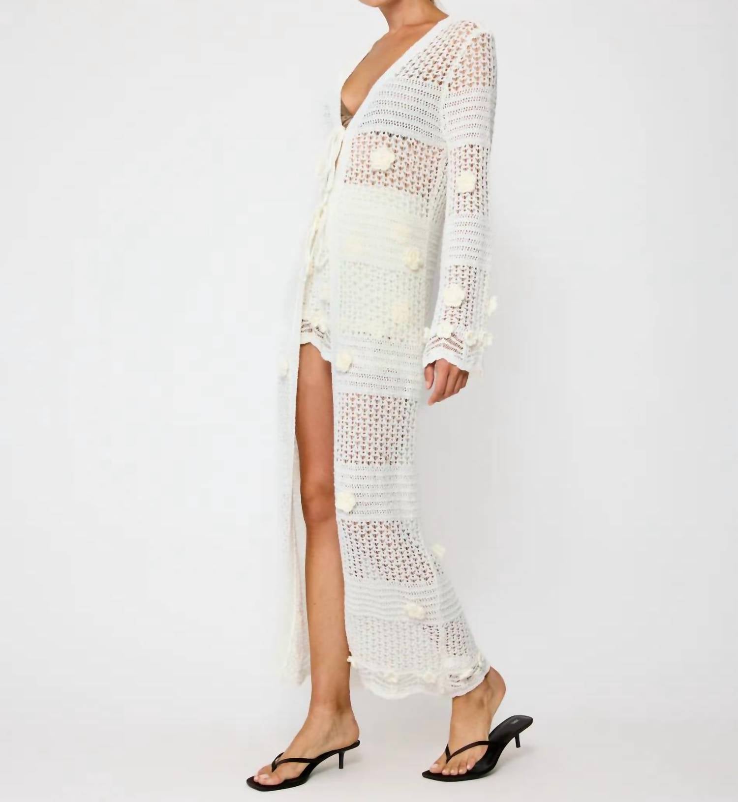 Line And Dot - Omar Crochet Robe