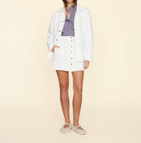 XIRENA Sydelle Mini Skirt in white 1 - women's skirt