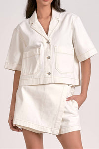 Elan - Denim Mini Skort