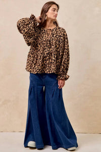 Bibi - Bow Tie Front Tiered Top