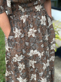 She + Sky - Flutter Sleeve Tier Maxi Dress