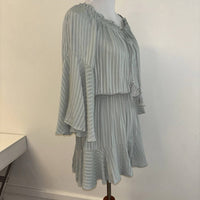 Blue B - Stripe Off-shoulder Romper