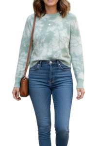 Joostricot - Long Sleeve Tie Dye Peachskin Crew Neck Tee