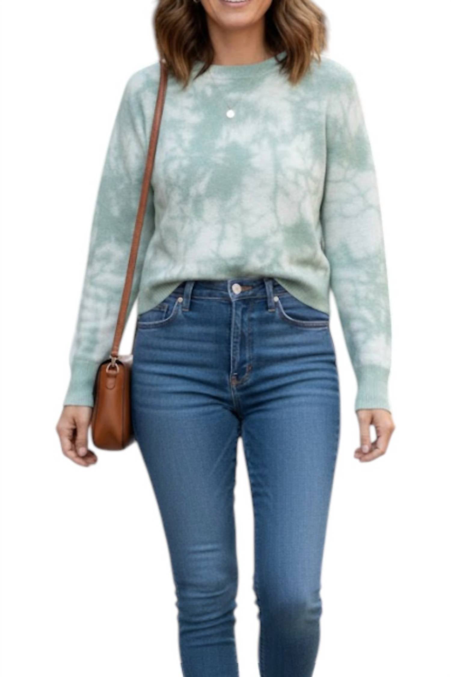 Joostricot - Long Sleeve Tie Dye Peachskin Crew Neck Tee