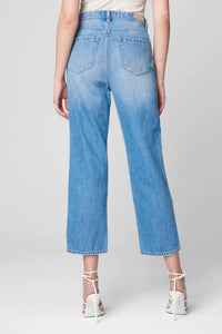 Straight Leg Ripped Jean