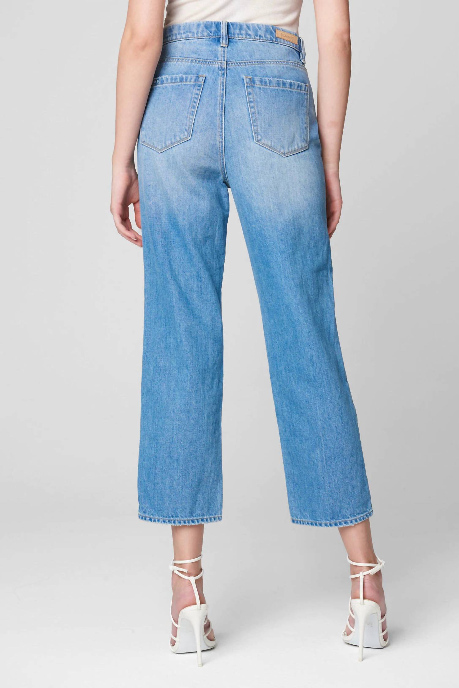 Straight Leg Ripped Jean