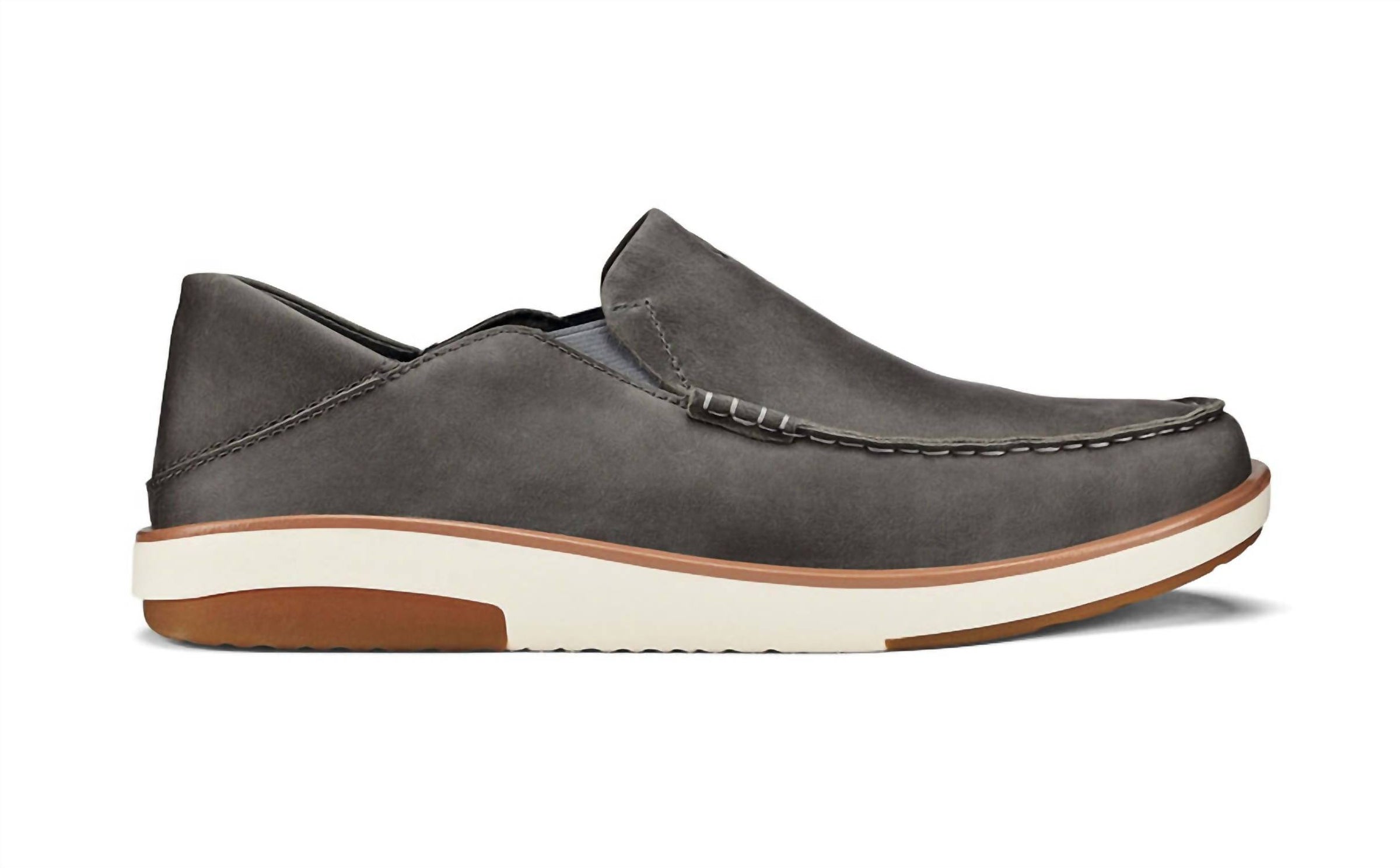 OluKai Men's Kalia Slip-On Shoes in ash ash - men's loafer
