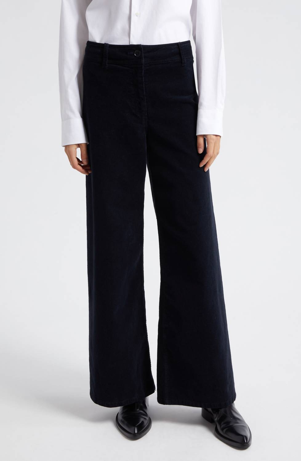 NILI LOTAN Megan Corduroy Pants in black - women's pants
