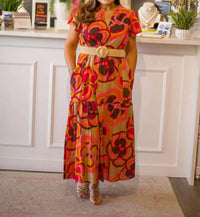 Ivy Jane - Bold Floral Midi Dress