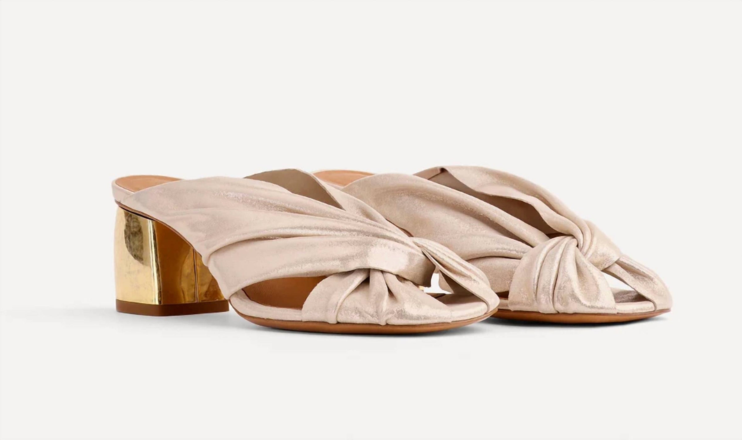 Forte Forte - Women's Heel Laminated Leather Crossover Sandal