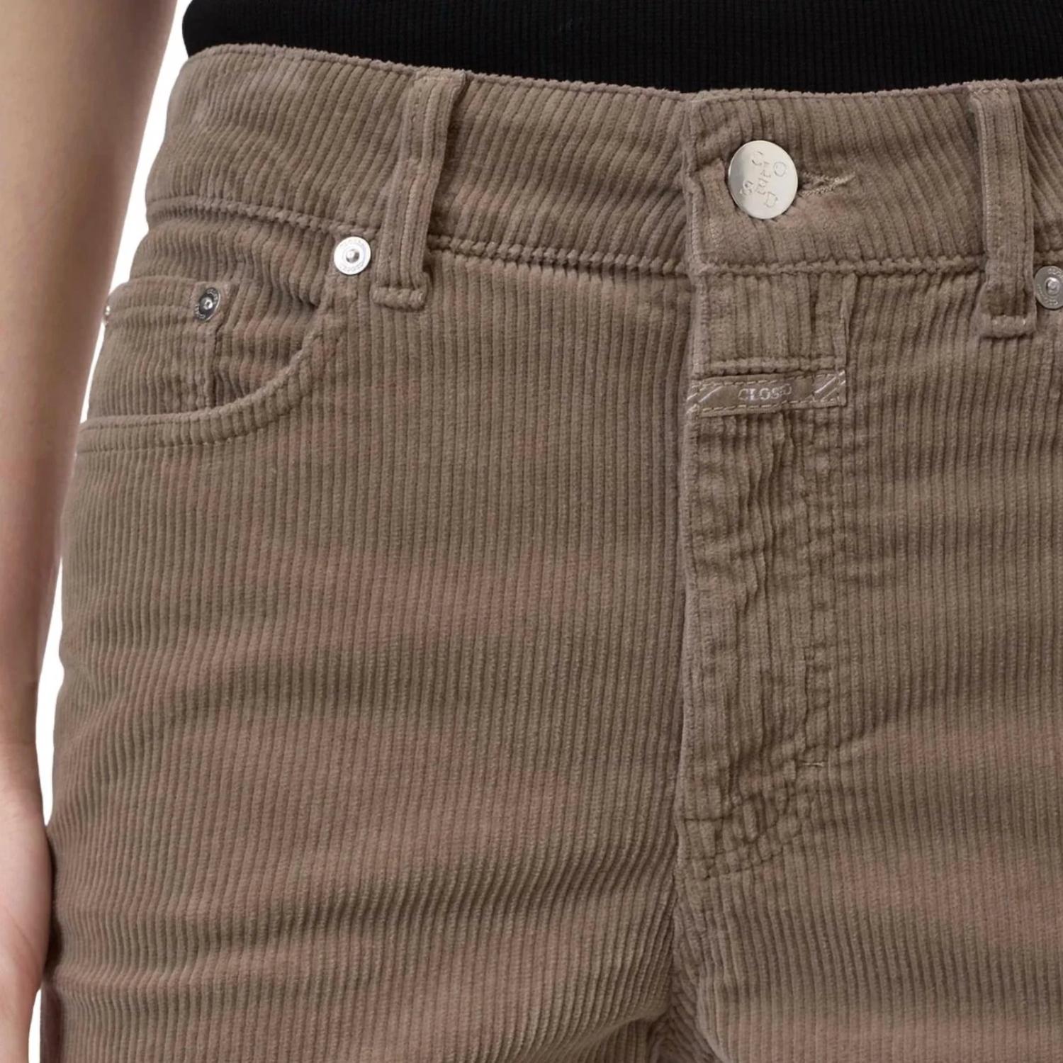 CLOSED Milo Jean Cut Corduroy Pants in clay beige - women's pants - view 4