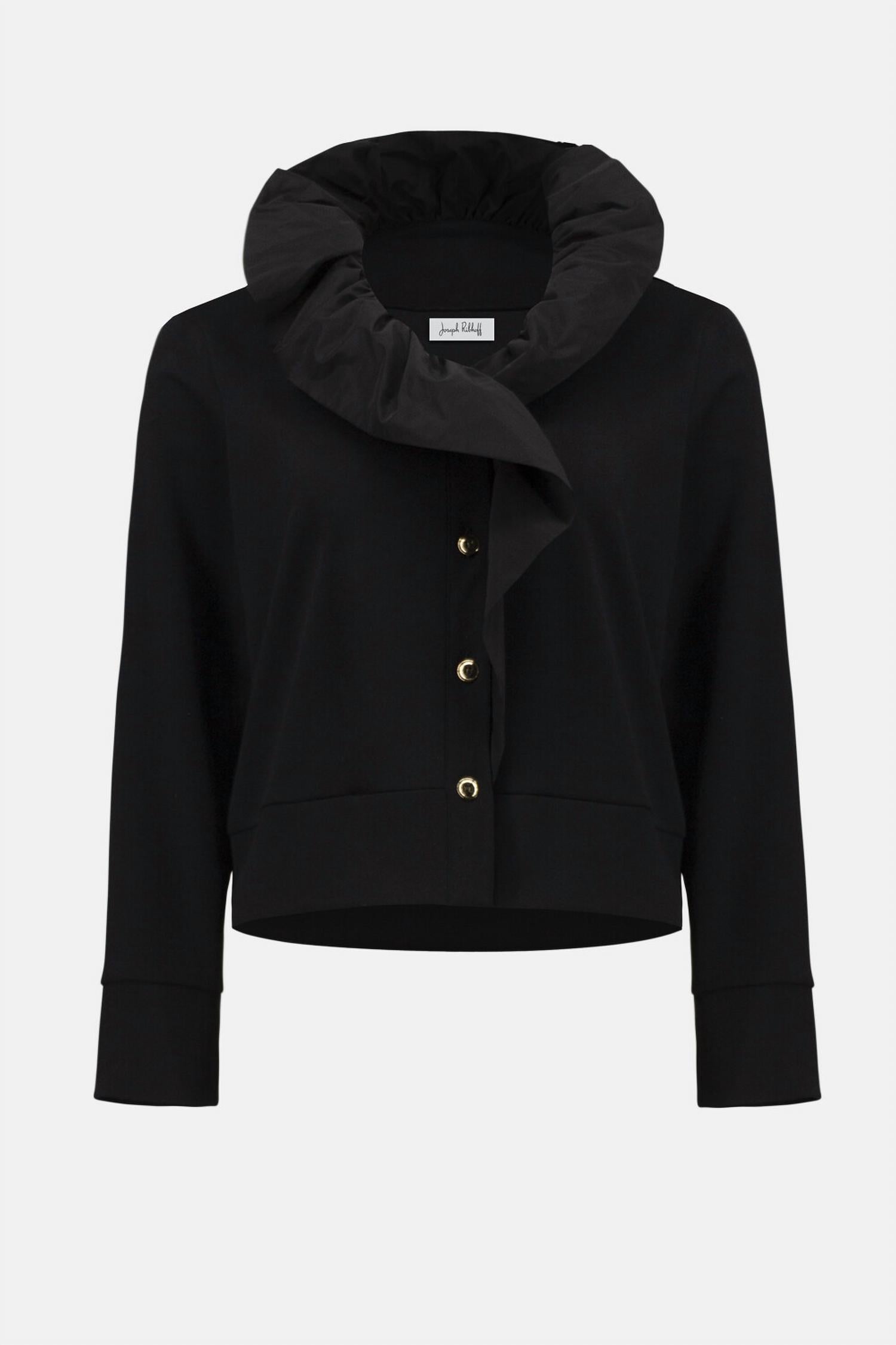 Joseph Ribkoff - Ruffled Long-sleeve Casual Shirt