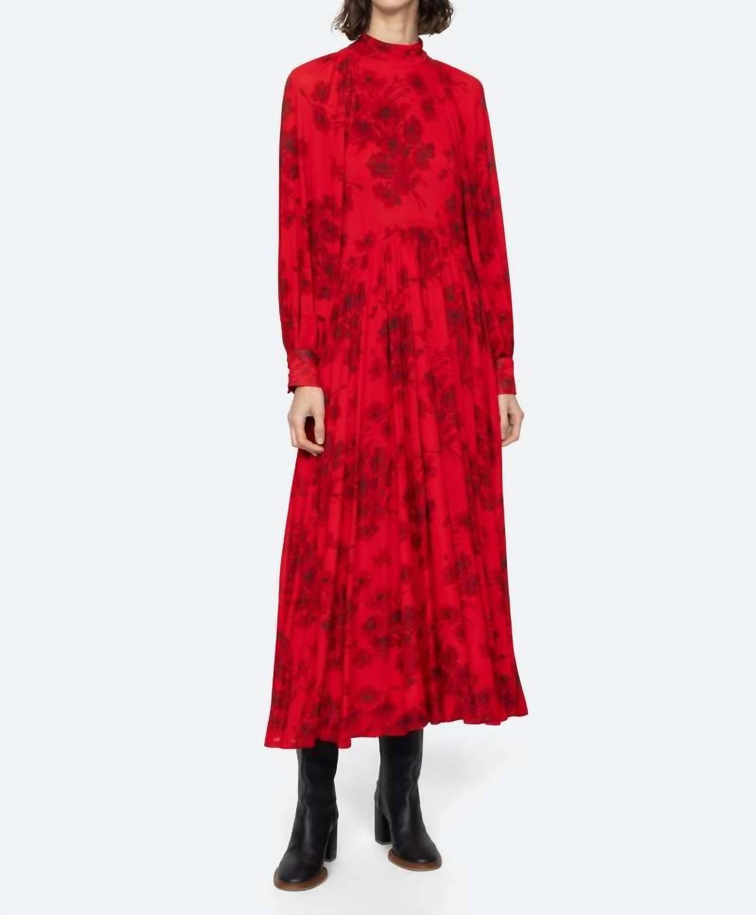 Sea - Cornelia Long Sleeve Midi Dress