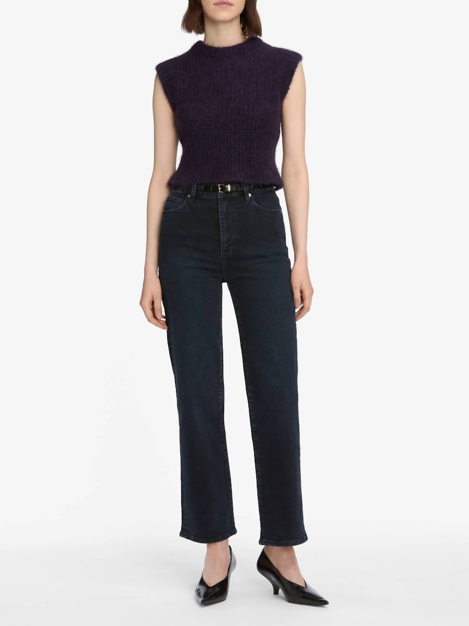 FRAME High-rise Wide Jeans in untold - women's jeans