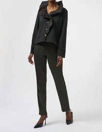 Joseph Ribkoff - Ruffled Long-sleeve Casual Shirt