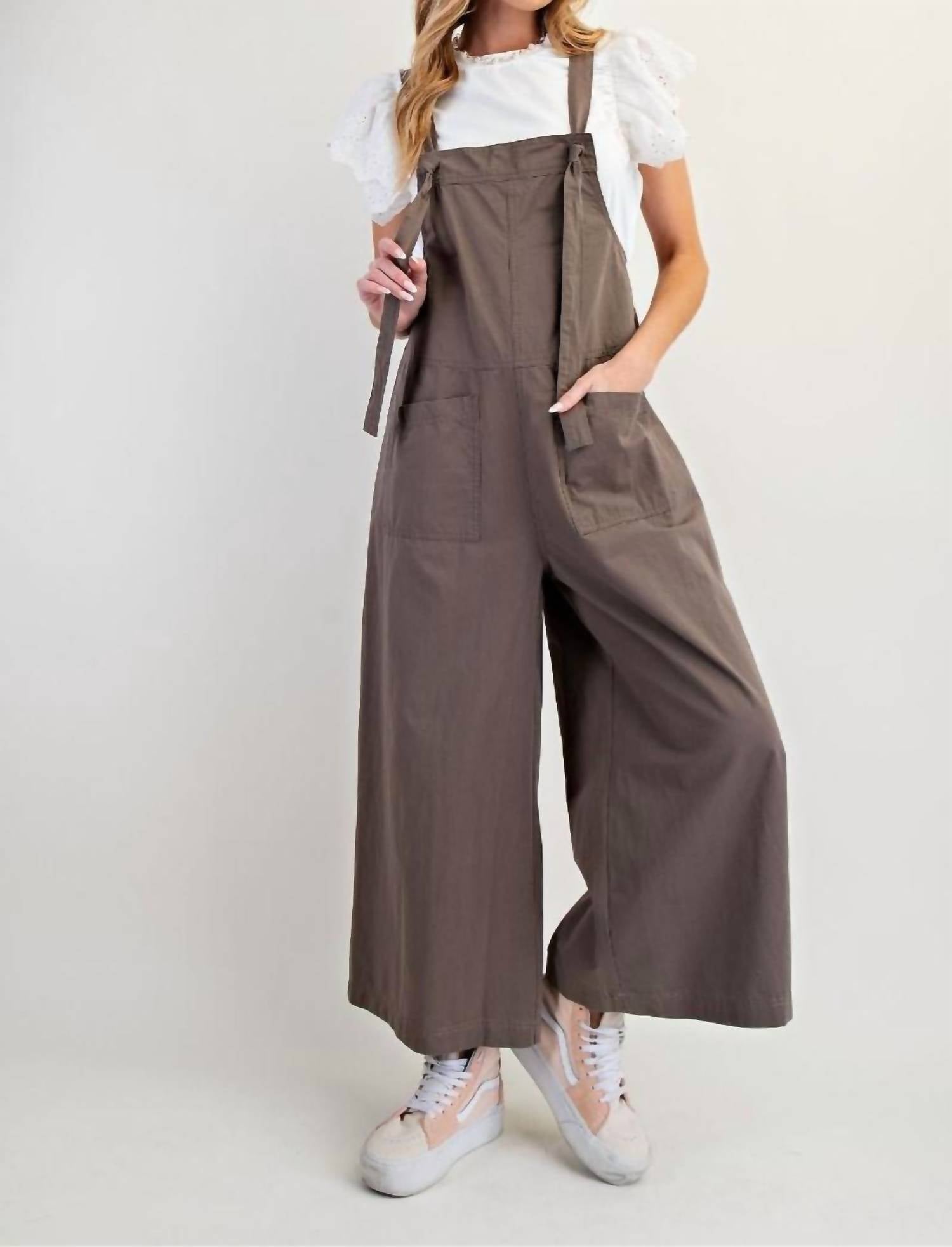 Easel - Wide Leg Parachute Jumper