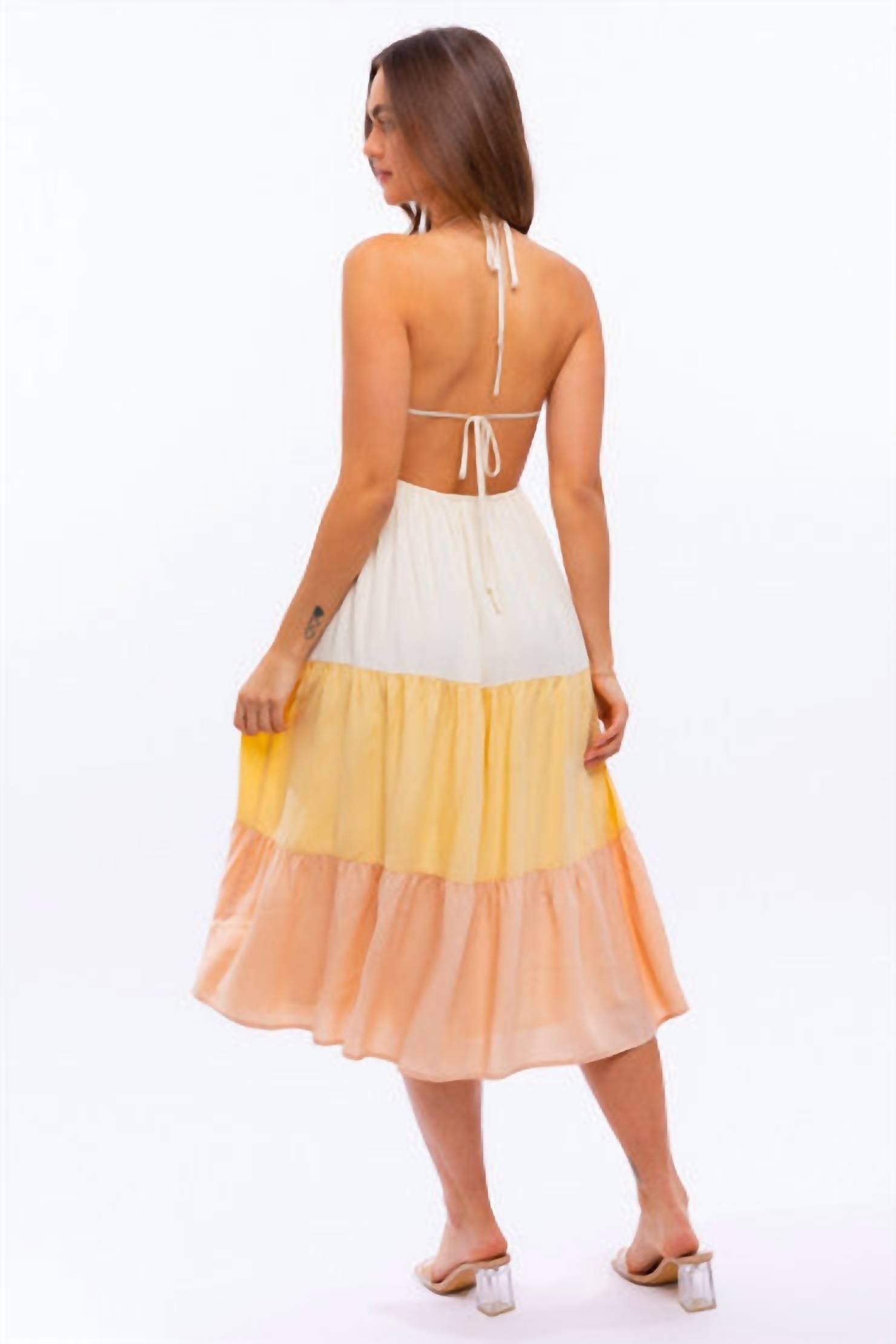 Le Lis - Golden Tide Midi Dress