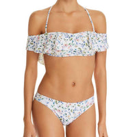 Shoshanna - Flounce Bandeau Bikini Top