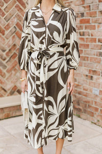 Umgee - Darla Abstract Midi Dress
