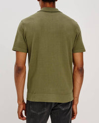 Rails Silas Shirt in olive khaki stripe - men's shirt - alternate view
