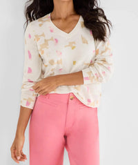 Nic + Zoe - Mod Mix V Neck Sweater