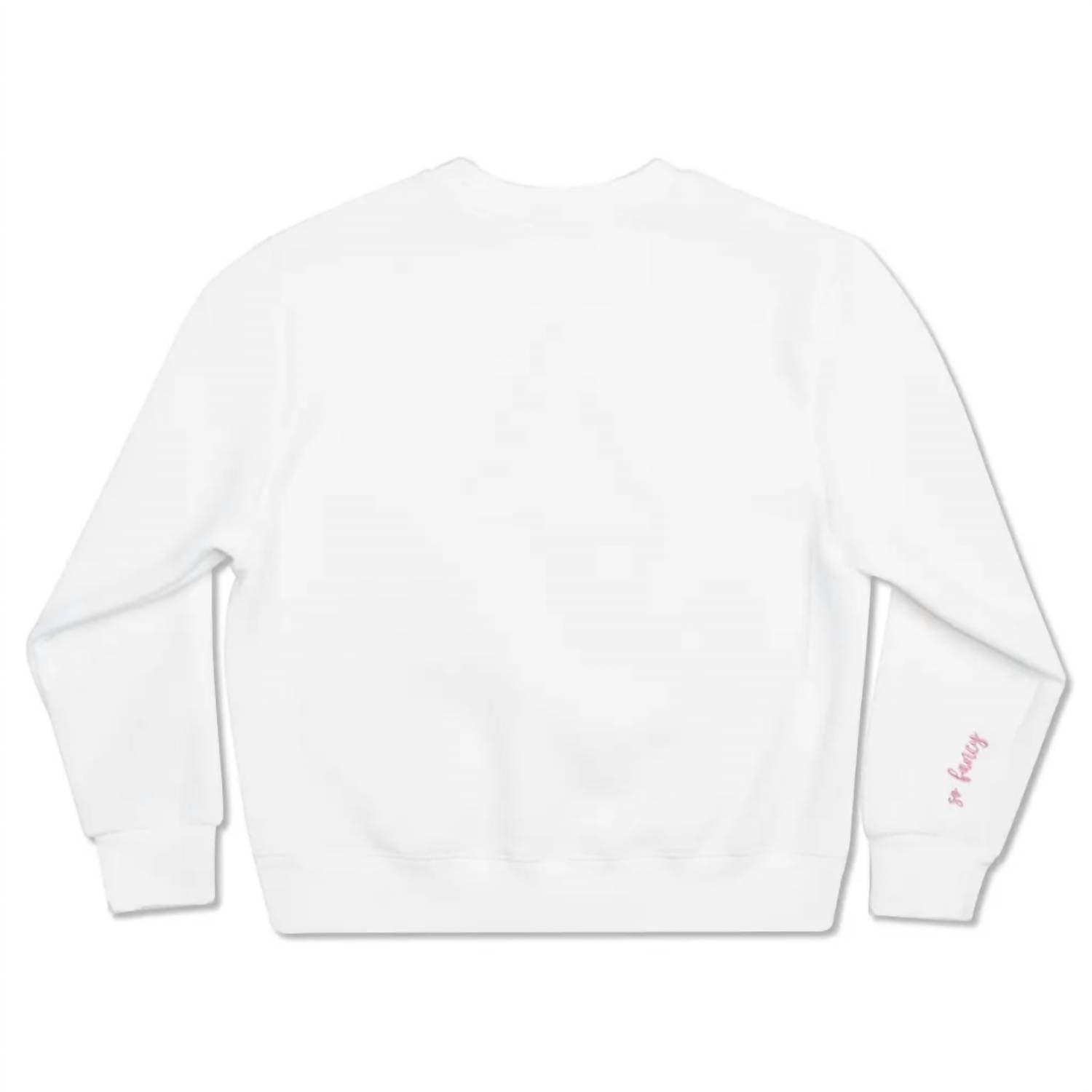 iScream Girls Fancy Tree Sweatshirt in white - kids' shirt - detail view