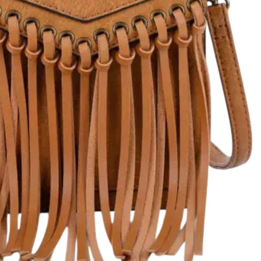 Ampere Creations - Women's Scarlet Fringe Phonecase Crossbody Bag